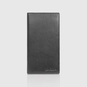 Black Leather Long Wallet